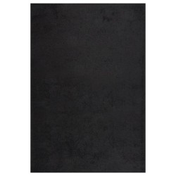 vidaXL Teppich Shaggy Hochflor Schwarz 160x230 cm