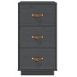 vidaXL Nachttisch Grau 40x40x75 cm Massivholz Kiefer vidaXL Nachttisch Grau 40x40x75 cm Massivholz Kiefer