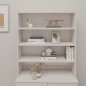 vidaXL Highboard-Oberteil HAMAR Weiß 90x30x100 cm Massivholz vidaXL Highboard-Oberteil HAMAR Weiß 90x30x100 cm Massivholz