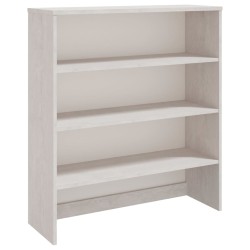 vidaXL Highboard-Oberteil HAMAR Weiß 90x30x100 cm Massivholz