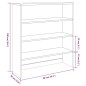 vidaXL Highboard-Oberteil HAMAR Weiß 90x30x100 cm Massivholz vidaXL Highboard-Oberteil HAMAR Weiß 90x30x100 cm Massivholz
