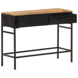 vidaXL Sideboard 100x35x77 cm Raues Mango-Massivholz 