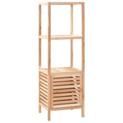 vidaXL Badezimmerschrank Massivholz Walnuss 39,5x35,5x123 cm