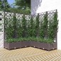 vidaXL Pflanzkübel mit Rankgitter Braun 120x120x121,5 cm PP vidaXL Pflanzkübel mit Rankgitter Braun 120x120x121,5 cm PP