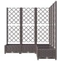 vidaXL Pflanzkübel mit Rankgitter Braun 120x120x121,5 cm PP vidaXL Pflanzkübel mit Rankgitter Braun 120x120x121,5 cm PP