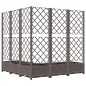 vidaXL Pflanzkübel mit Rankgitter Braun 120x120x121,5 cm PP vidaXL Pflanzkübel mit Rankgitter Braun 120x120x121,5 cm PP