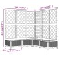 vidaXL Pflanzkübel mit Rankgitter Braun 120x120x121,5 cm PP vidaXL Pflanzkübel mit Rankgitter Braun 120x120x121,5 cm PP
