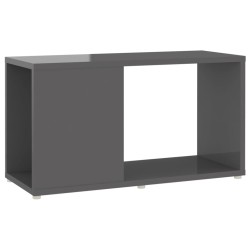 vidaXL TV-Schrank Hochglanz-Grau 60x24x32 cm Holzwerkstoff