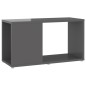 vidaXL TV-Schrank Hochglanz-Grau 60x24x32 cm Holzwerkstoff vidaXL TV-Schrank Hochglanz-Grau 60x24x32 cm Holzwerkstoff