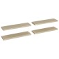 vidaXL Schwebende Wandregale 4 Stk. Eichefarben 90x23,5x3,8 cm MDF vidaXL Schwebende Wandregale 4 Stk. Eichefarben 90x23,5x3,8 cm MDF