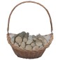 vidaXL Holzkorb mit Tragegriff 57 × 46 × 52 cm Braun Weide vidaXL Holzkorb mit Tragegriff 57 × 46 × 52 cm Braun Weide