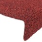 vidaXL Selbstklebende Treppenmatten 10 Stk. Rot 56x17x3 cm Nadelvlies vidaXL Selbstklebende Treppenmatten 10 Stk. Rot 56x17x3 cm Nadelvlies