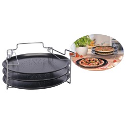 HI 4-tlg. Pizza-Backset Schwarz 