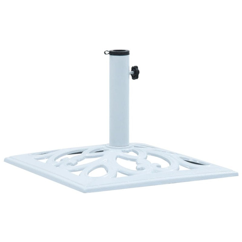 vidaXL Sonnenschirmständer Weiß 12 kg 49 cm Gusseisen vidaXL Sonnenschirmständer Weiß 12 kg 49 cm Gusseisen