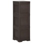 vidaXL Kunststoffschrank 40x43x125 cm Holzdesign Braun vidaXL Kunststoffschrank 40x43x125 cm Holzdesign Braun