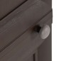 vidaXL Kunststoffschrank 40x43x125 cm Holzdesign Braun vidaXL Kunststoffschrank 40x43x125 cm Holzdesign Braun