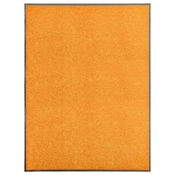 vidaXL Fußmatte Waschbar Orange 90x120 cm 
