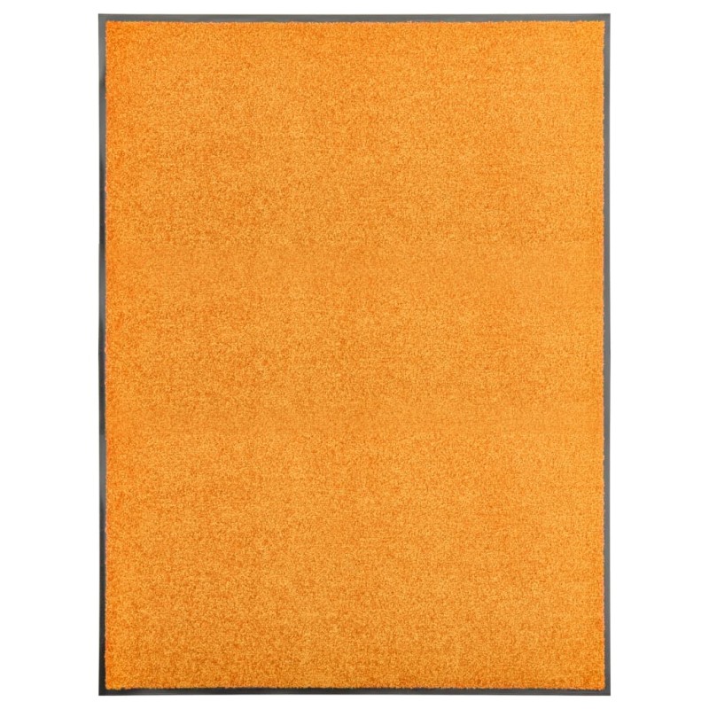 vidaXL Fußmatte Waschbar Orange 90x120 cm vidaXL Fußmatte Waschbar Orange 90x120 cm