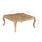 vidaXL Beistelltisch 45 x 45 x 40 cm Mangoholz Massiv vidaXL Beistelltisch 45 x 45 x 40 cm Mangoholz Massiv