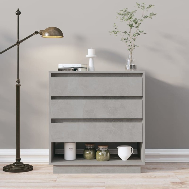 vidaXL Sideboard Betongrau 70x41x75 cm Holzwerkstoff vidaXL Sideboard Betongrau 70x41x75 cm Holzwerkstoff