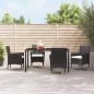 Gartenstühle mit Kissen 4 Stk. Poly Rattan Schwarz Gartenstühle mit Kissen 4 Stk. Poly Rattan Schwarz