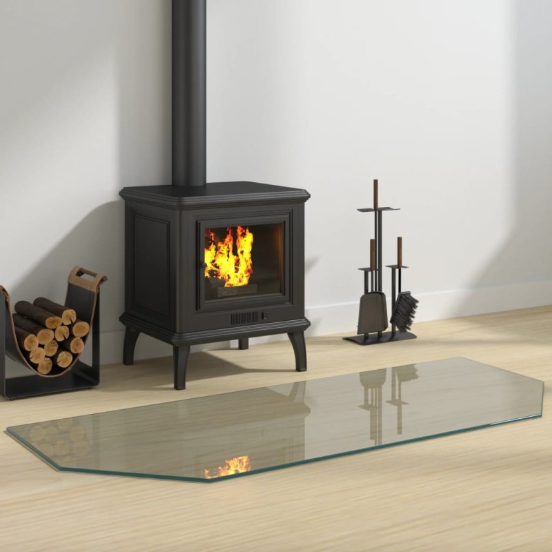 vidaXL Kaminofen Glasplatte Sechseck 120x50 cm vidaXL Kaminofen Glasplatte Sechseck 120x50 cm