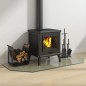 vidaXL Kaminofen Glasplatte Sechseck 120x50 cm vidaXL Kaminofen Glasplatte Sechseck 120x50 cm