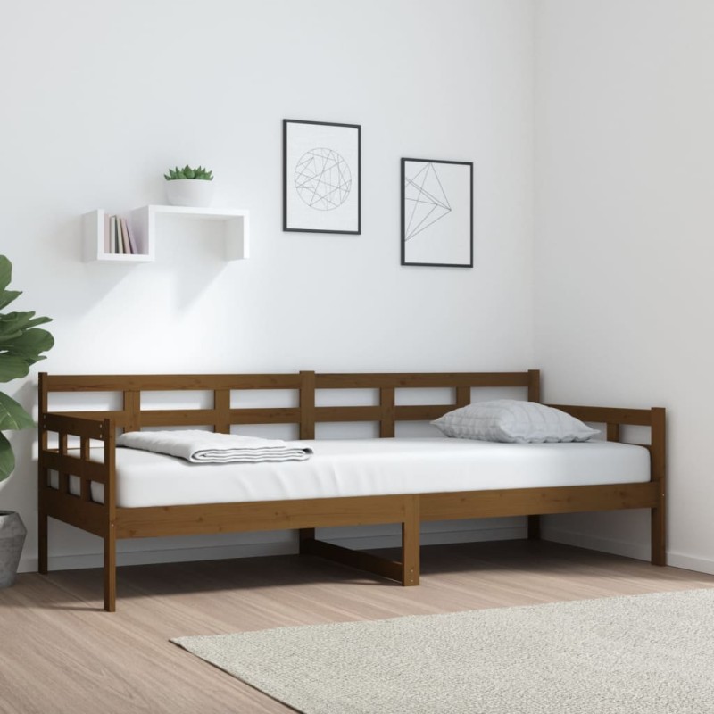 vidaXL Tagesbett Honigbraun Massivholz Kiefer 80x200 cm vidaXL Tagesbett Honigbraun Massivholz Kiefer 80x200 cm