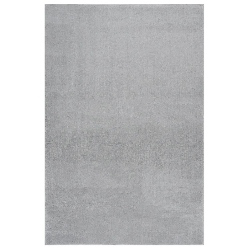 vidaXL Teppich Waschbar Flauschig Kurzflor 200x290 Rutschfest Grau vidaXL Teppich Waschbar Flauschig Kurzflor 200x290 Rutschfest Grau
