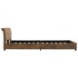 vidaXL Bettgestell Braun Wildleder-Optik 140 × 200 cm vidaXL Bettgestell Braun Wildleder-Optik 140 × 200 cm