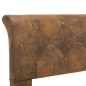 vidaXL Bettgestell Braun Wildleder-Optik 140 × 200 cm vidaXL Bettgestell Braun Wildleder-Optik 140 × 200 cm