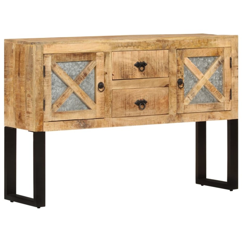 vidaXL Sideboard 110x30x74 cm Raues Mangoholz vidaXL Sideboard 110x30x74 cm Raues Mangoholz