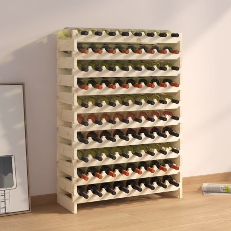 vidaXL Weinregal 83x29x112 cm Massivholz Kiefer