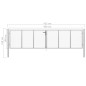 vidaXL Gartentor Verzinkter Stahl 415 x 150 cm Silbern vidaXL Gartentor Verzinkter Stahl 415 x 150 cm Silbern