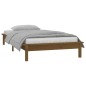 vidaXL Massivholzbett mit LED-Beleuchtung Honigbraun 90x200 cm vidaXL Massivholzbett mit LED-Beleuchtung Honigbraun 90x200 cm