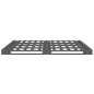 vidaXL Palettenbett Grau 200x200 cm Massivholz Kiefer vidaXL Palettenbett Grau 200x200 cm Massivholz Kiefer