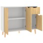 vidaXL Sideboard Weiß und Sonoma-Eiche 90x30x72 cm Holzwerkstoff vidaXL Sideboard Weiß und Sonoma-Eiche 90x30x72 cm Holzwerkstoff