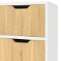 vidaXL Sideboard Weiß und Sonoma-Eiche 90x30x72 cm Holzwerkstoff vidaXL Sideboard Weiß und Sonoma-Eiche 90x30x72 cm Holzwerkstoff