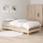 vidaXL Stapelbett 75x190 cm Massivholz Kiefer vidaXL Stapelbett 75x190 cm Massivholz Kiefer