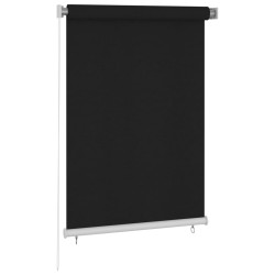 vidaXL Außenrollo 100x140 cm Schwarz