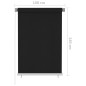 vidaXL Außenrollo 100x140 cm Schwarz vidaXL Außenrollo 100x140 cm Schwarz