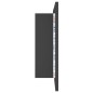 vidaXL LED-Bad-Spiegelschrank Grau 80x12x45 cm Acryl vidaXL LED-Bad-Spiegelschrank Grau 80x12x45 cm Acryl