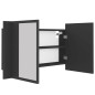 vidaXL LED-Bad-Spiegelschrank Grau 80x12x45 cm Acryl vidaXL LED-Bad-Spiegelschrank Grau 80x12x45 cm Acryl