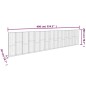vidaXL Gabionenwand mit Abdeckung Verzinkter Stahl 900×50×200 cm vidaXL Gabionenwand mit Abdeckung Verzinkter Stahl 900×50×200 cm