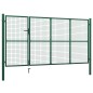vidaXL Gartentor Stahl 350 x 150 cm Grün vidaXL Gartentor Stahl 350 x 150 cm Grün