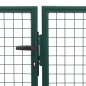 vidaXL Gartentor Stahl 350 x 150 cm Grün vidaXL Gartentor Stahl 350 x 150 cm Grün