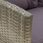 vidaXL 2-tlg. Garten-Lounge-Set mit Kissen Poly Rattan Grau vidaXL 2-tlg. Garten-Lounge-Set mit Kissen Poly Rattan Grau
