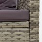 vidaXL 2-tlg. Garten-Lounge-Set mit Kissen Poly Rattan Grau vidaXL 2-tlg. Garten-Lounge-Set mit Kissen Poly Rattan Grau