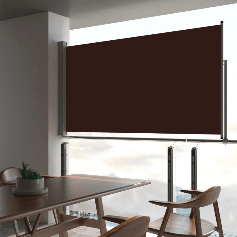 vidaXL Ausziehbare Seitenmarkise 160x300 cm Braun vidaXL Ausziehbare Seitenmarkise 160x300 cm Braun
