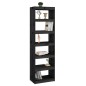 vidaXL Bücherregal/Raumteiler Schwarz 60x30x199,5 cm Massivholz Kiefer vidaXL Bücherregal/Raumteiler Schwarz 60x30x199,5 cm Massivholz Kiefer